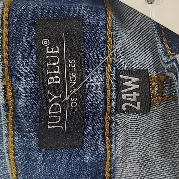 NWT Judy Blue Jeans Women's sz 24 Skinny Fit Distressed Animal Print Denim Jean - Picture 8 of 12